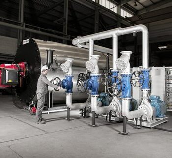 8500kW industrial boiler in a warehouse using IHO