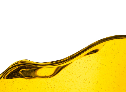HVO oil on a isolated white background