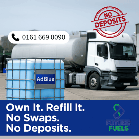 AdBlue IBC container for commercial fleets